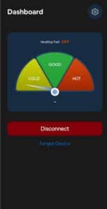 The Urinator BT Main Display